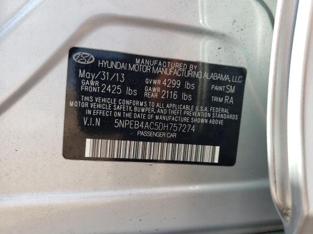 Photo 11 VIN: 5NPEB4AC5DH757274 - HYUNDAI SONATA GLS 