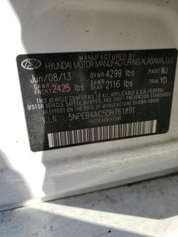 Photo 11 VIN: 5NPEB4AC5DH761891 - HYUNDAI SONATA GLS 