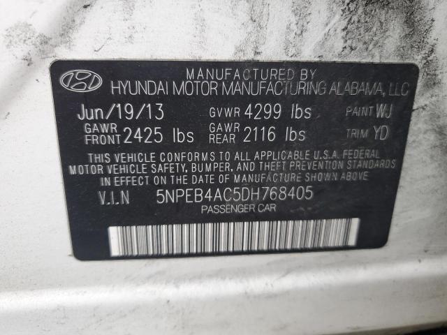 Photo 11 VIN: 5NPEB4AC5DH768405 - HYUNDAI SONATA 