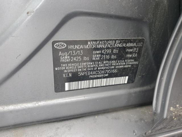 Photo 11 VIN: 5NPEB4AC5DH795166 - HYUNDAI SONATA GLS 