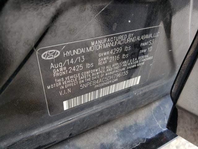 Photo 9 VIN: 5NPEB4AC5DH796155 - HYUNDAI SONATA GLS 