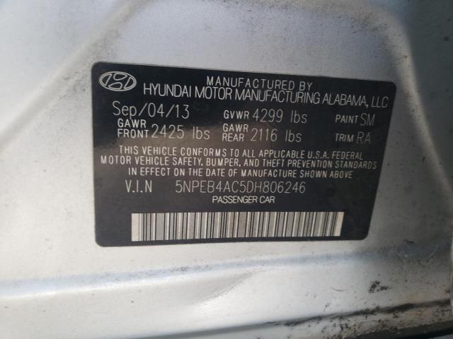 Photo 11 VIN: 5NPEB4AC5DH806246 - HYUNDAI SONATA GLS 