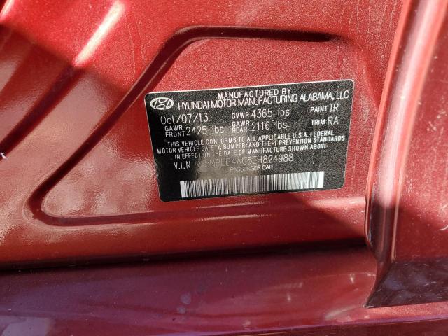 Photo 9 VIN: 5NPEB4AC5EH824988 - HYUNDAI SONATA GLS 