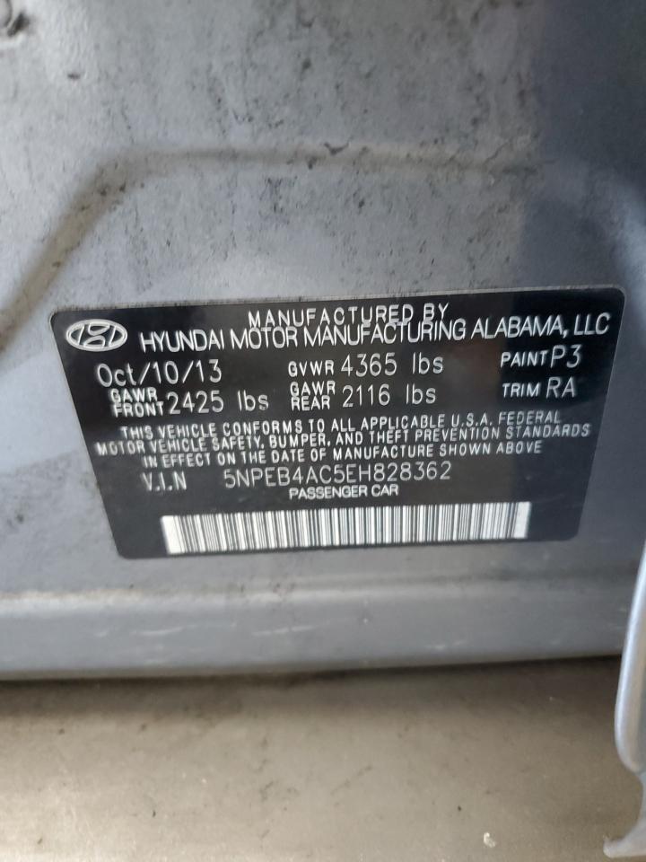 Photo 11 VIN: 5NPEB4AC5EH828362 - HYUNDAI SONATA 