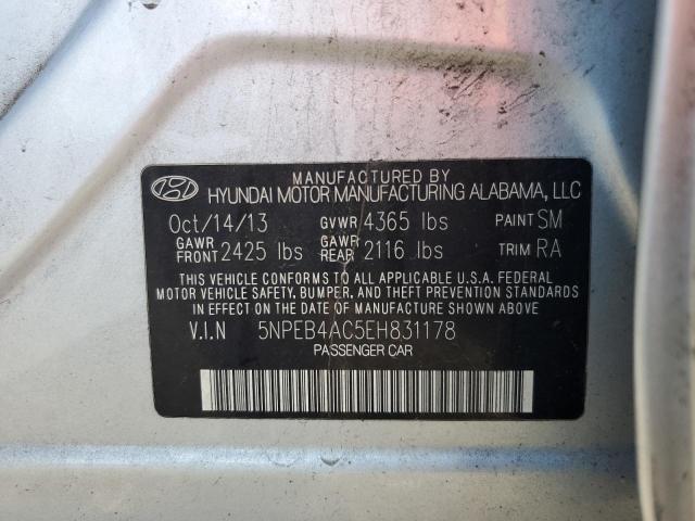 Photo 11 VIN: 5NPEB4AC5EH831178 - HYUNDAI SONATA GLS 