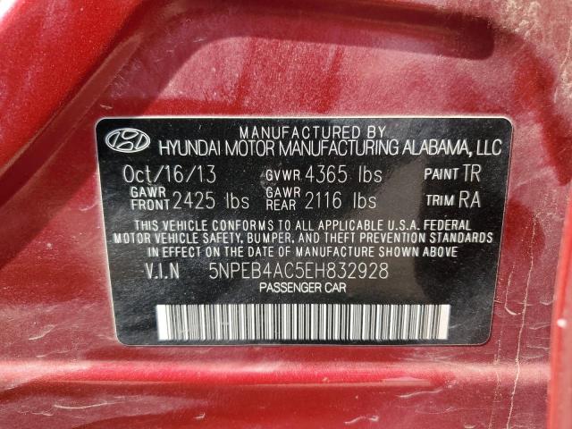 Photo 11 VIN: 5NPEB4AC5EH832928 - HYUNDAI SONATA GLS 