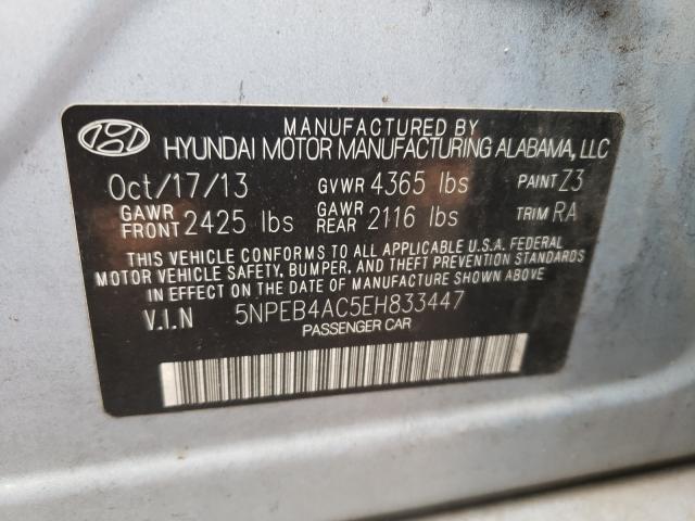 Photo 9 VIN: 5NPEB4AC5EH833447 - HYUNDAI SONATA GLS 