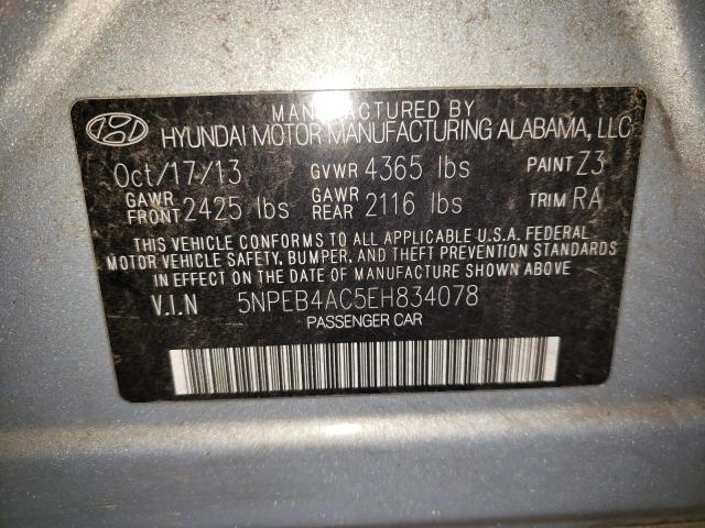 Photo 9 VIN: 5NPEB4AC5EH834078 - HYUNDAI SONATA GLS 