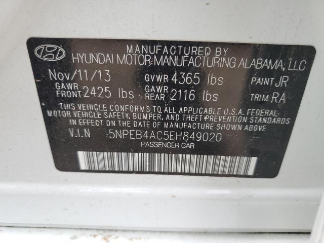 Photo 11 VIN: 5NPEB4AC5EH849020 - HYUNDAI SONATA 