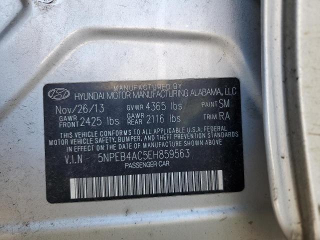 Photo 9 VIN: 5NPEB4AC5EH859563 - HYUNDAI SONATA GLS 