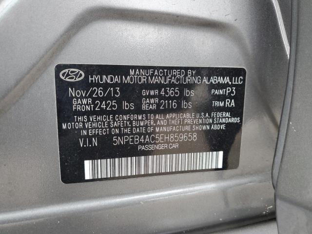 Photo 11 VIN: 5NPEB4AC5EH859658 - HYUNDAI SONATA 