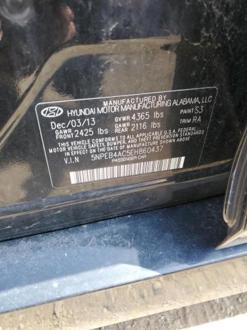 Photo 11 VIN: 5NPEB4AC5EH860437 - HYUNDAI SONATA GLS 