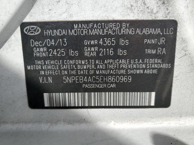 Photo 11 VIN: 5NPEB4AC5EH860969 - HYUNDAI SONATA GLS 