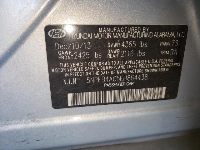 Photo 9 VIN: 5NPEB4AC5EH864438 - HYUNDAI SONATA GLS 