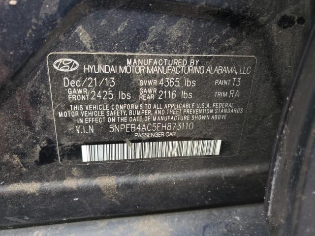 Photo 9 VIN: 5NPEB4AC5EH873110 - HYUNDAI SONATA GLS 