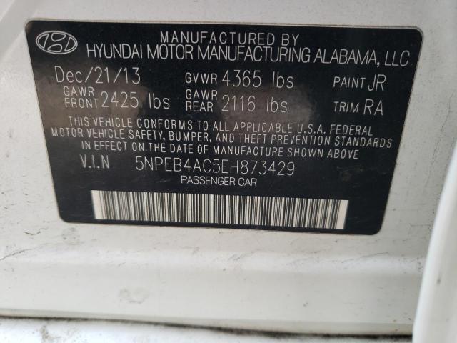 Photo 11 VIN: 5NPEB4AC5EH873429 - HYUNDAI SONATA GLS 