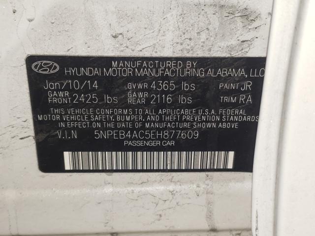 Photo 9 VIN: 5NPEB4AC5EH877609 - HYUNDAI SONATA GLS 