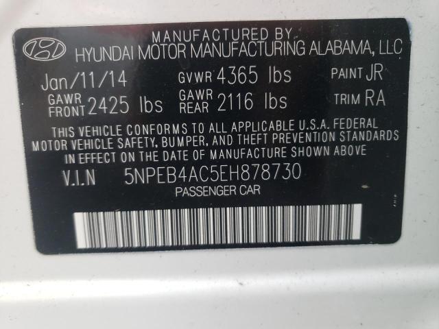 Photo 9 VIN: 5NPEB4AC5EH878730 - HYUNDAI SONATA 