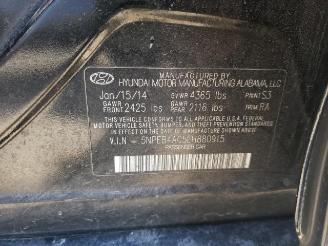 Photo 9 VIN: 5NPEB4AC5EH880915 - HYUNDAI SONATA GLS 