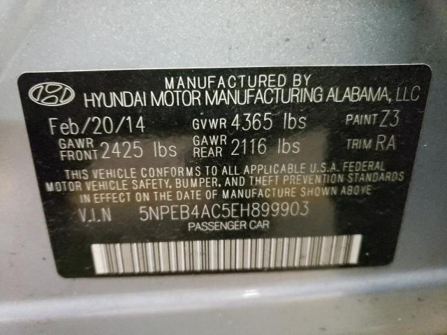 Photo 9 VIN: 5NPEB4AC5EH899903 - HYUNDAI SONATA GLS 