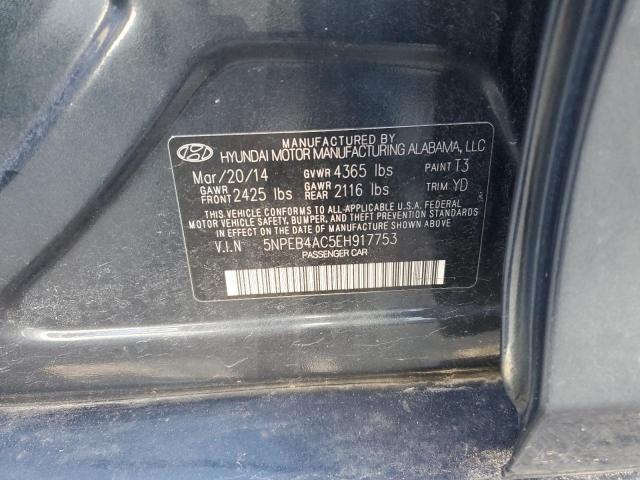 Photo 11 VIN: 5NPEB4AC5EH917753 - HYUNDAI SONATA 