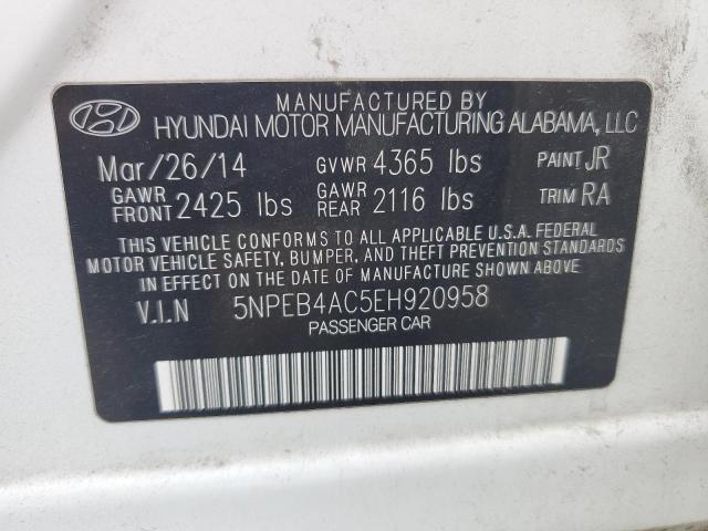 Photo 11 VIN: 5NPEB4AC5EH920958 - HYUNDAI SONATA 