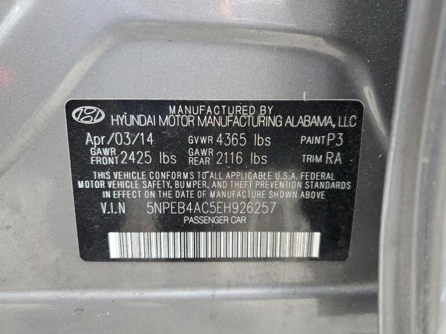 Photo 12 VIN: 5NPEB4AC5EH926257 - HYUNDAI SONATA 