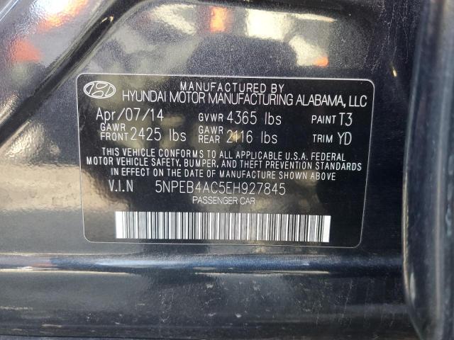 Photo 11 VIN: 5NPEB4AC5EH927845 - HYUNDAI SONATA 