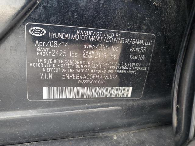 Photo 11 VIN: 5NPEB4AC5EH928302 - HYUNDAI SONATA 