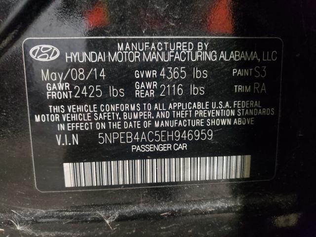 Photo 9 VIN: 5NPEB4AC5EH946959 - HYUNDAI SONATA 