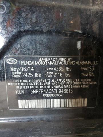 Photo 11 VIN: 5NPEB4AC5EH948615 - HYUNDAI SONATA GLS 