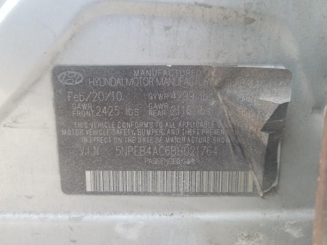 Photo 9 VIN: 5NPEB4AC6BH021764 - HYUNDAI SONATA GLS 