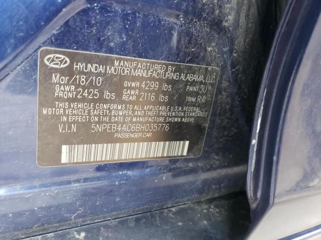 Photo 11 VIN: 5NPEB4AC6BH035776 - HYUNDAI SONATA 