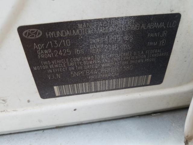 Photo 9 VIN: 5NPEB4AC6BH051380 - HYUNDAI SONATA GLS 