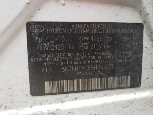 Photo 12 VIN: 5NPEB4AC6BH053436 - HYUNDAI SONATA 