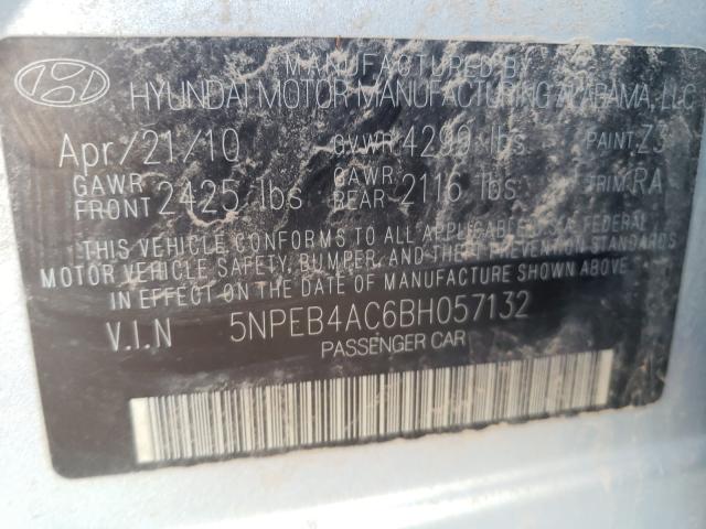 Photo 9 VIN: 5NPEB4AC6BH057132 - HYUNDAI SONATA GLS 