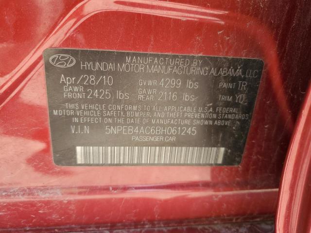 Photo 11 VIN: 5NPEB4AC6BH061245 - HYUNDAI SONATA GLS 