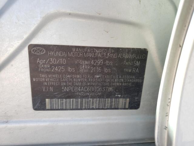 Photo 9 VIN: 5NPEB4AC6BH063786 - HYUNDAI SONATA GLS 