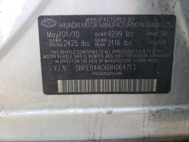 Photo 11 VIN: 5NPEB4AC6BH064713 - HYUNDAI SONATA GLS 