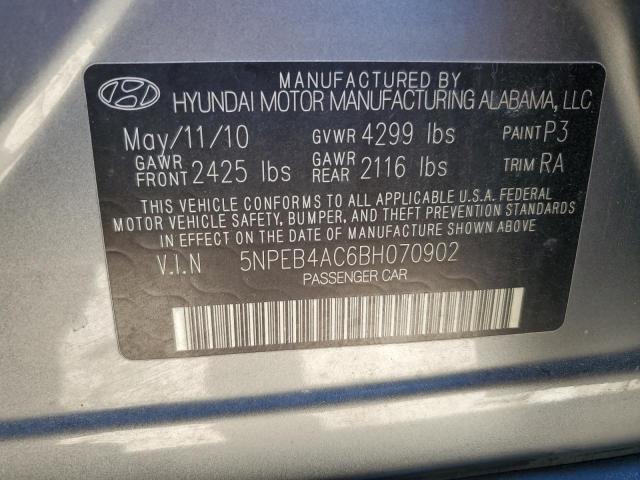 Photo 11 VIN: 5NPEB4AC6BH070902 - HYUNDAI SONATA GLS 