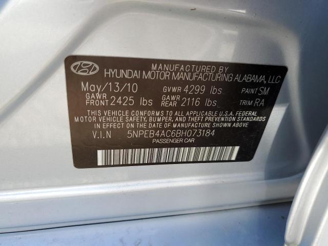 Photo 9 VIN: 5NPEB4AC6BH073184 - HYUNDAI SONATA GLS 