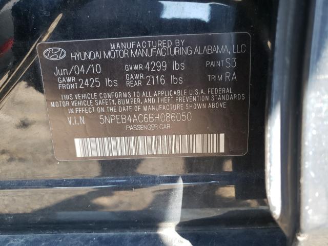 Photo 9 VIN: 5NPEB4AC6BH086050 - HYUNDAI SONATA 