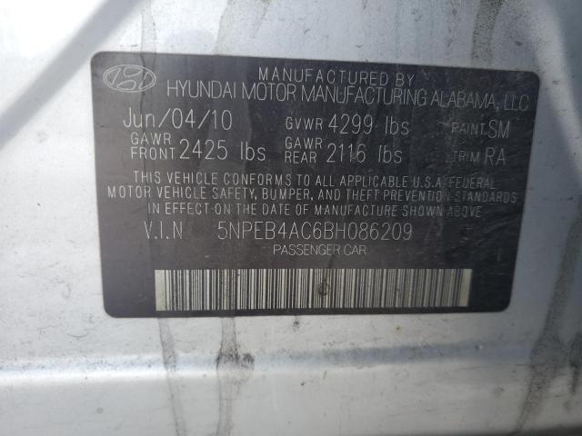 Photo 11 VIN: 5NPEB4AC6BH086209 - HYUNDAI SONATA GLS 