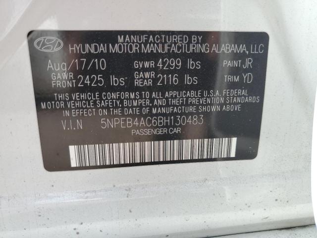 Photo 11 VIN: 5NPEB4AC6BH130483 - HYUNDAI SONATA 