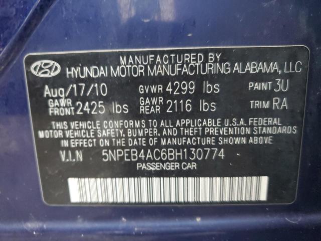 Photo 12 VIN: 5NPEB4AC6BH130774 - HYUNDAI SONATA GLS 