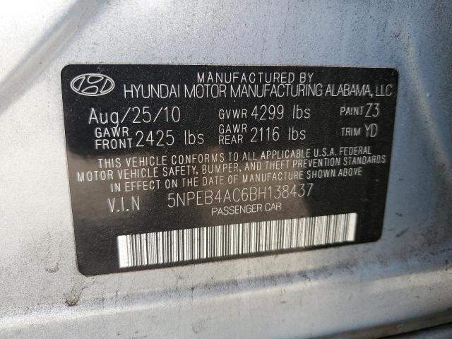 Photo 11 VIN: 5NPEB4AC6BH138437 - HYUNDAI SONATA 