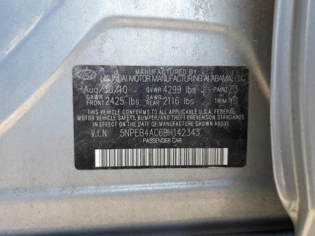 Photo 11 VIN: 5NPEB4AC6BH142343 - HYUNDAI SONATA GLS 