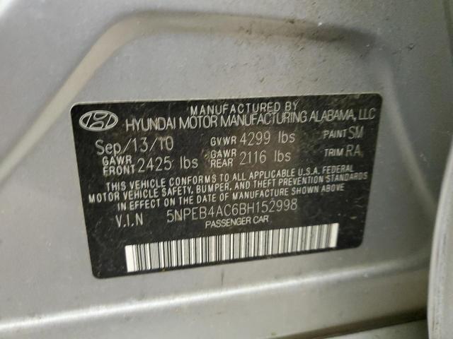 Photo 11 VIN: 5NPEB4AC6BH152998 - HYUNDAI SONATA 