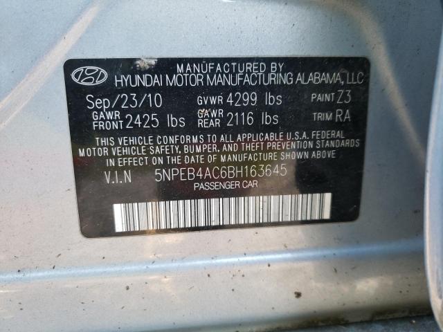 Photo 11 VIN: 5NPEB4AC6BH163645 - HYUNDAI SONATA 