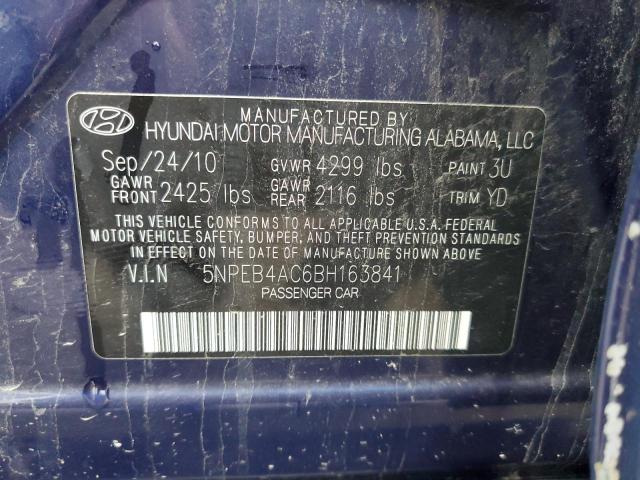 Photo 9 VIN: 5NPEB4AC6BH163841 - HYUNDAI SONATA GLS 